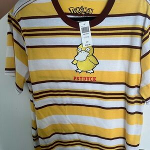 Pokemon Psyduck Yellow and Brown Tee